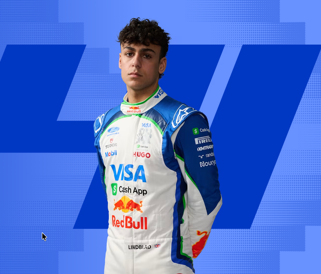 2026 Racing Bulls F1 Racing Suit – Arvid Lindblad #41 | Custom Go Kart & Motorsport Suit