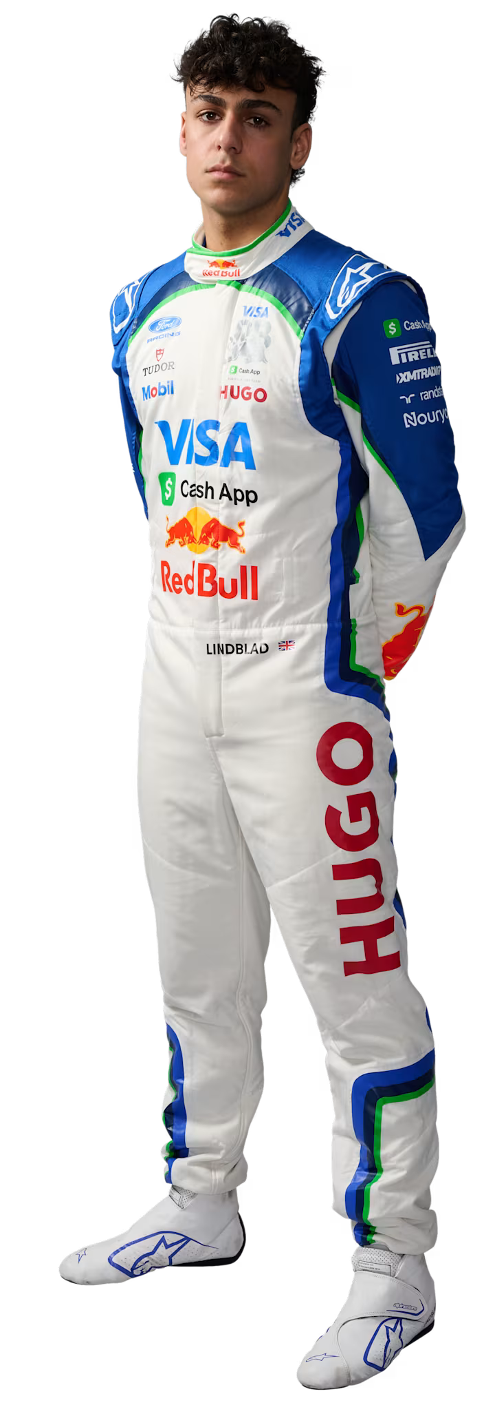 2026 Racing Bulls F1 Racing Suit – Arvid Lindblad #41 | Custom Go Kart & Motorsport Suit