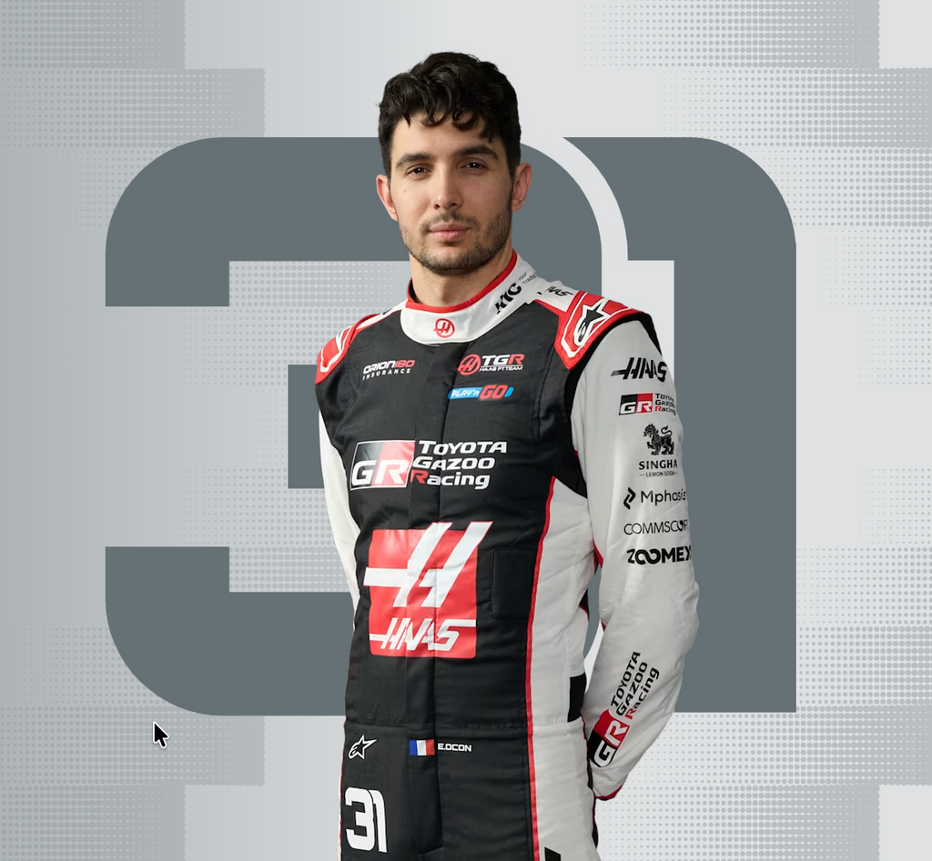 2026 Haas F1 Racing Suit – Esteban Ocon #31 | Custom Go Kart & Motorsport Suit