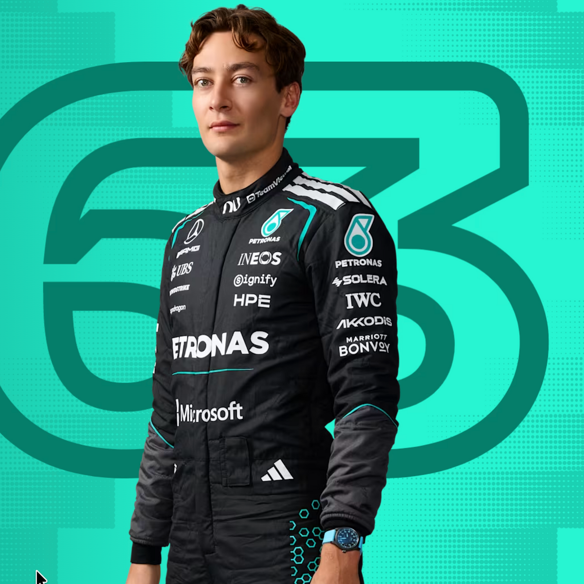 2026 Mercedes F1 Racing Suit – George Russell #63 | Custom Go Kart & Motorsport Suit