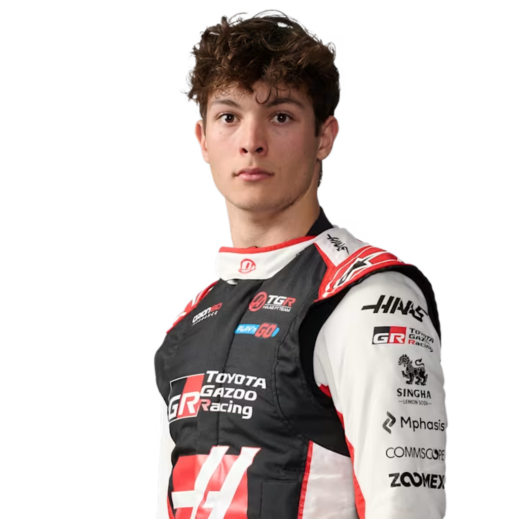 2026 Haas F1 Racing Suit – Oliver Bearman #87 | Custom Go Kart & Motorsport Suit