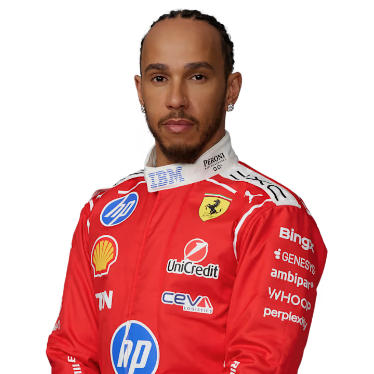 2026 Ferrari F1 Racing Suit – Lewis Hamilton #44 | Custom Go Kart & Motorsport Suit
