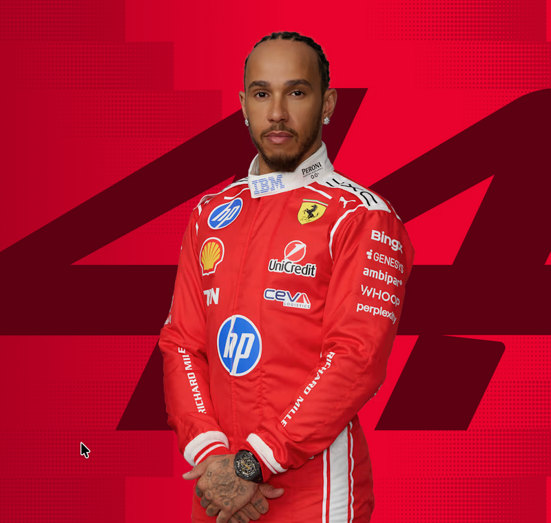 2026 Ferrari F1 Racing Suit – Lewis Hamilton #44 | Custom Go Kart & Motorsport Suit