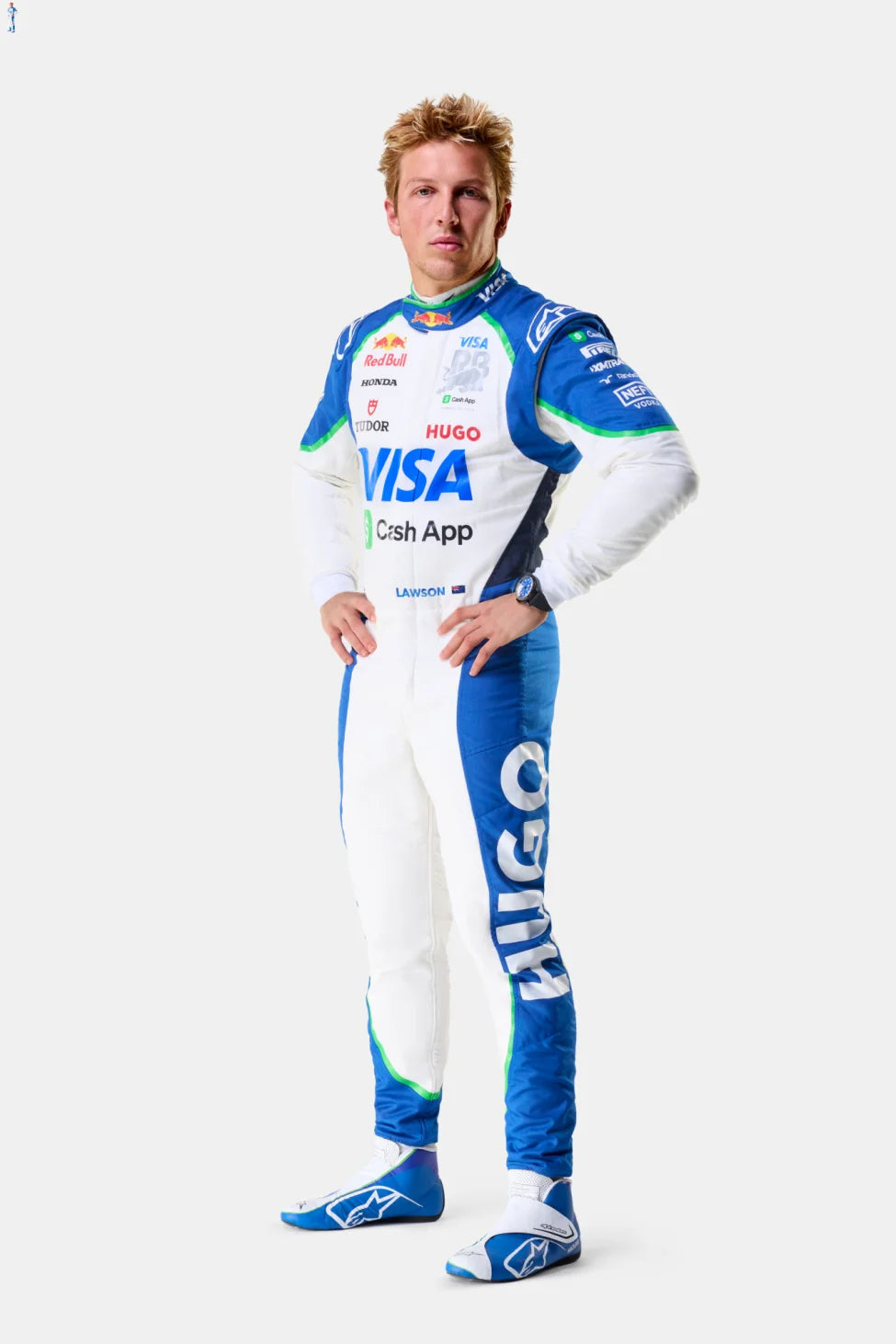 2025 Red Bull F1 Racing Suit – Liam Lawson #30 | Custom Go Kart & Motorsport Suit