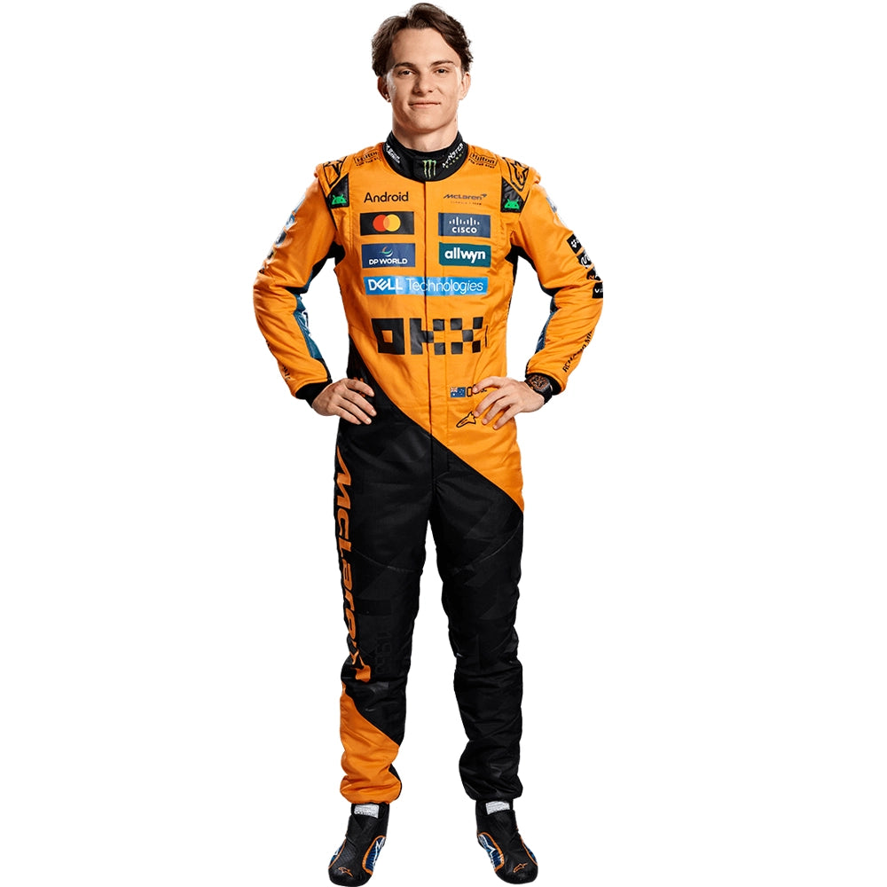 2025 McLaren F1 Racing Suit – Oscar Piastri #81 | Custom Go Kart & Motorsport Suit