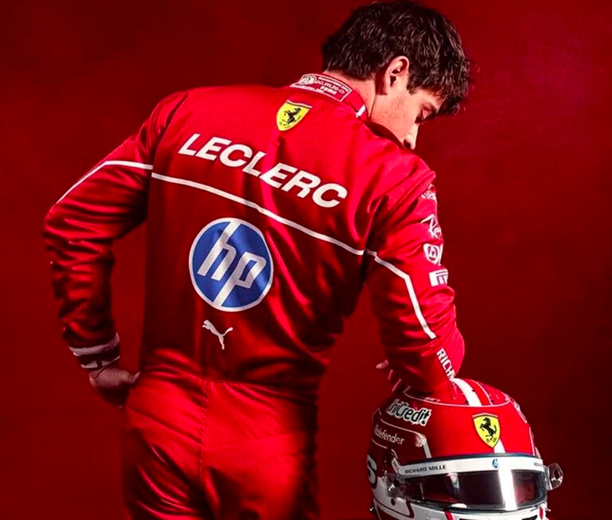 2025 Ferrari F1 Racing Suit – Charles Leclerc #16 | Custom Go Kart & Motorsport Suit