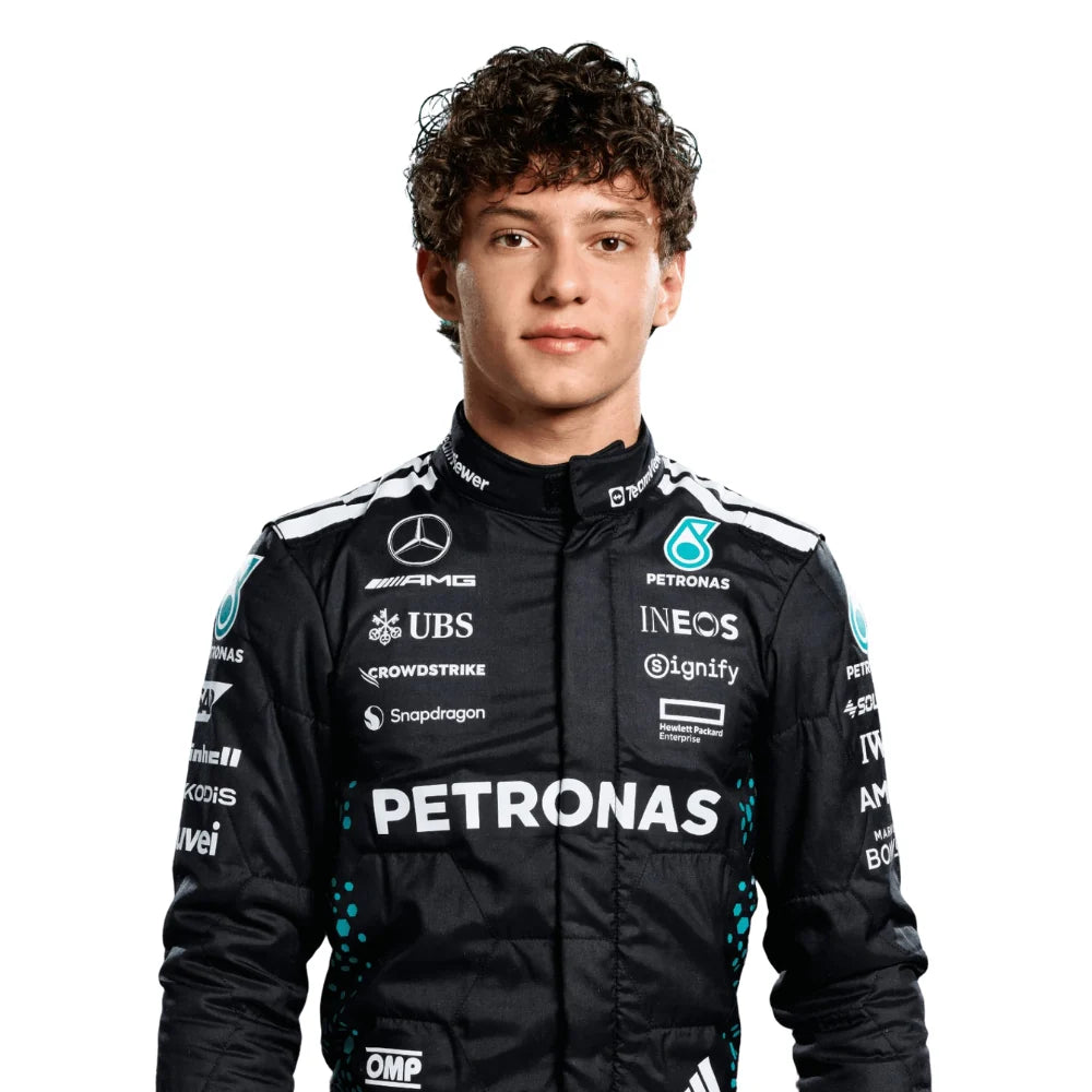 2025 Mercedes F1 Racing Suit – Kimi Antonelli #12 | Custom Go Kart & Motorsport Suit
