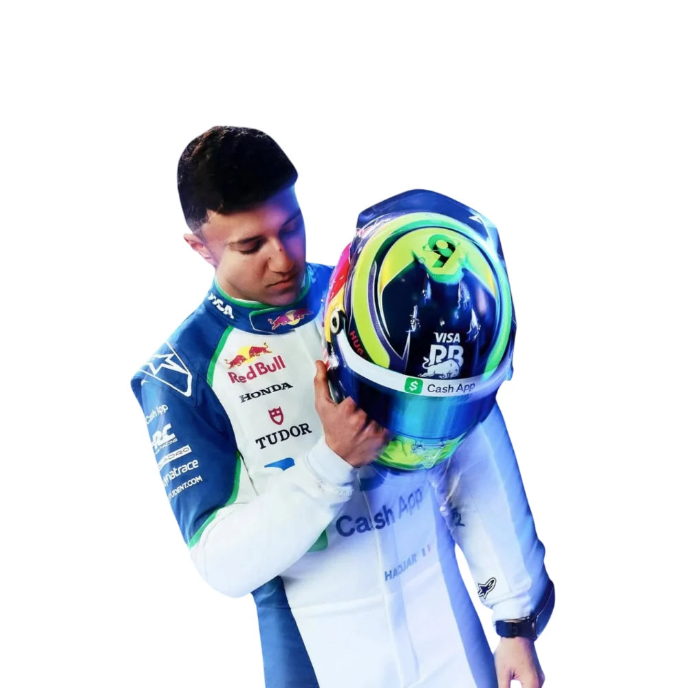 2025 Racing Bulls F1 Racing Suit – Isack Hadjar #6 | Custom Go Kart & Motorsport Suit
