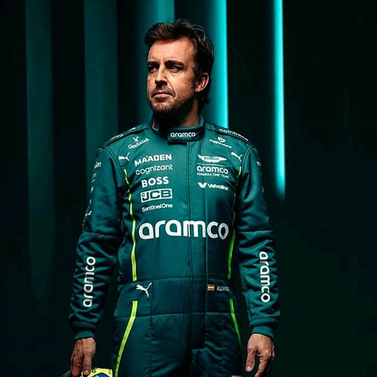 Farando alonso Aston Martin 2025 Go Kart Racing Suit, CIK/FIA Level 2 Approved,Free Shipping, Premium Jumpsuit,Halloween  Gift