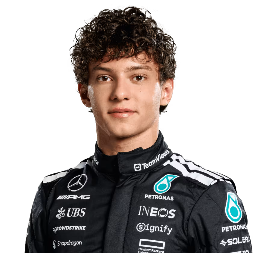 2025 Mercedes F1 Racing Suit – Kimi Antonelli #12 | Custom Go Kart & Motorsport Suit