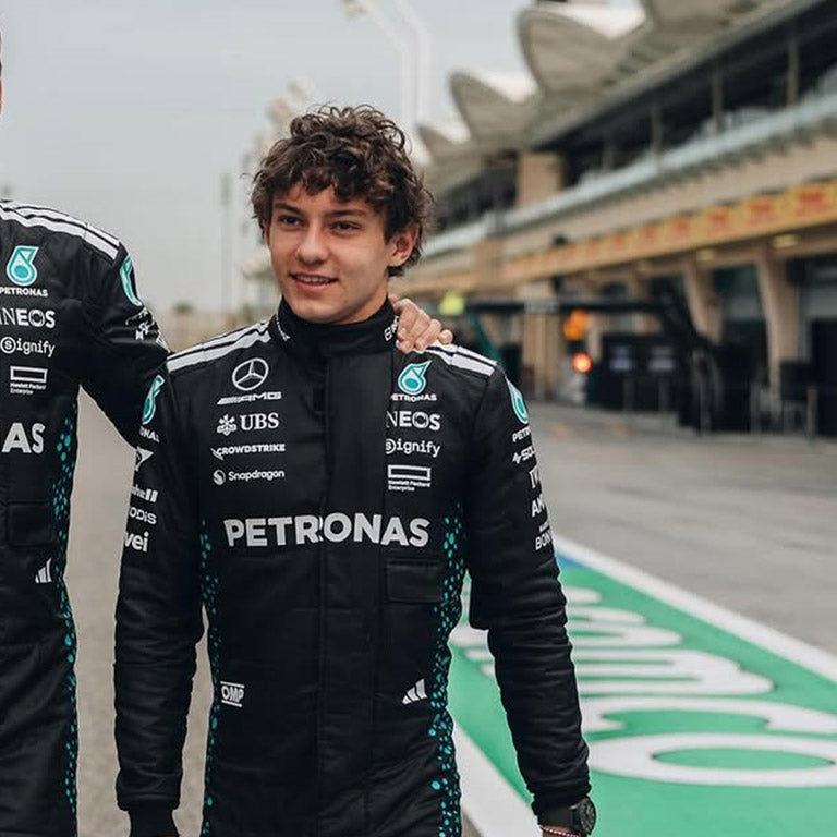 2025 Mercedes F1 Racing Suit – Kimi Antonelli #12 | Custom Go Kart & Motorsport Suit