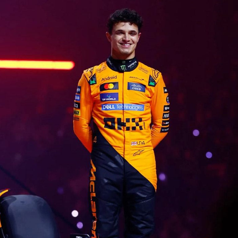 2025 McLaren F1 Racing Suit – Lando Norris #4 | Custom Go Kart & Motorsport Suit