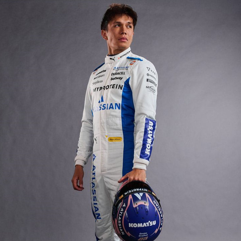 2025 Williams F1 Racing Suit – Alex Albon #23 | Custom Go Kart & Motorsport Suit